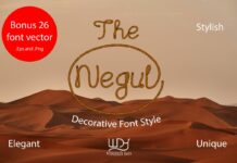 The Negul Font Poster 1