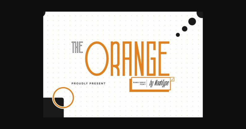 The Orange Font Poster 3