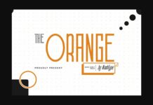 The Orange Font Poster 1
