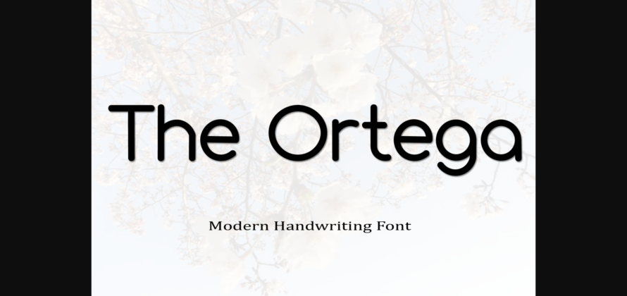 The Ortega Font Poster 3