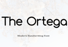 The Ortega Font Poster 1