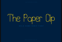 The Paper Clip Font Poster 1
