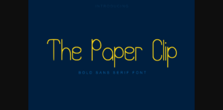 The Paper Clip Font Poster 1
