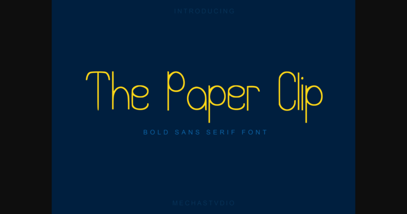 The Paper Clip Font Poster 1