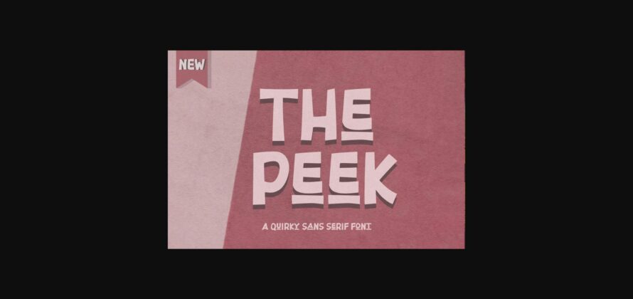 The Peek Font Poster 3