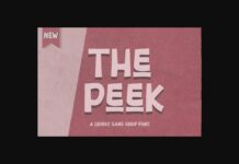 The Peek Font Poster 1