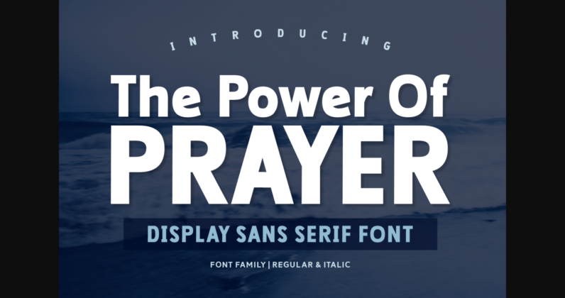The Power of Prayer Font Poster 3