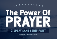 The Power of Prayer Font Poster 1