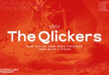 The Qlickers Font Poster 1