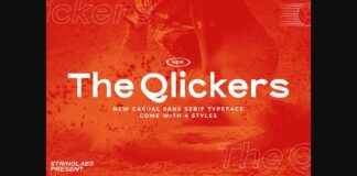 The Qlickers Font Poster 1