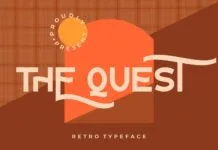 The Quest Font The Quest Font Poster 1