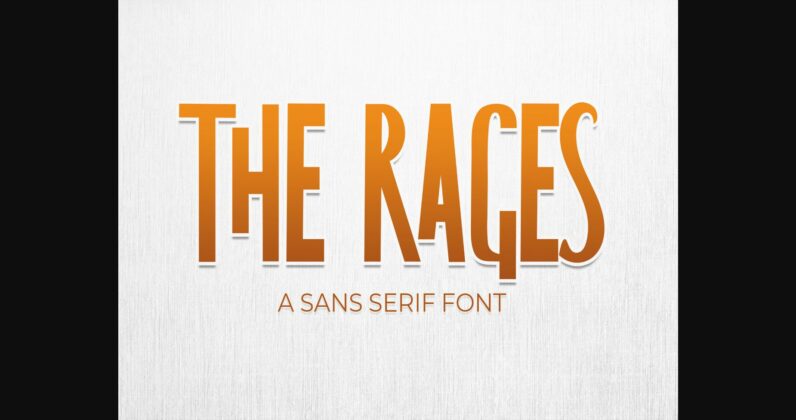 The Rages Font Poster 3