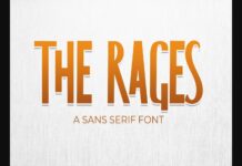 The Rages Font Poster 1