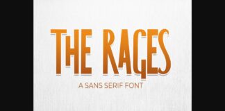 The Rages Font Poster 1