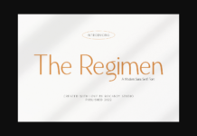 The Regimen Font The Regimen Font Poster 1