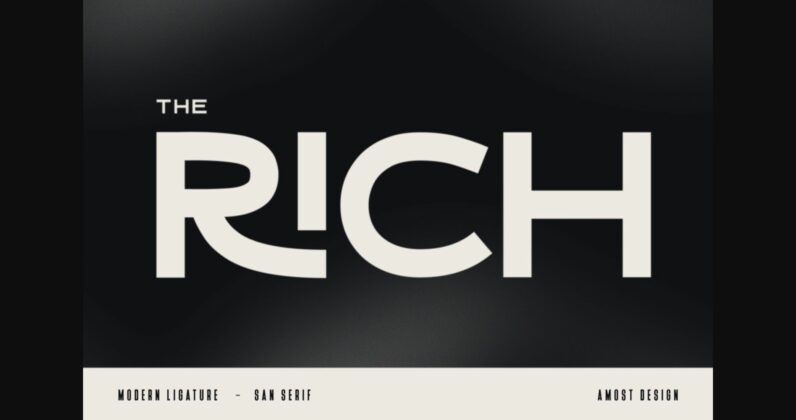 The Rich Font Poster 3