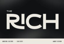 The Rich Font Poster 1