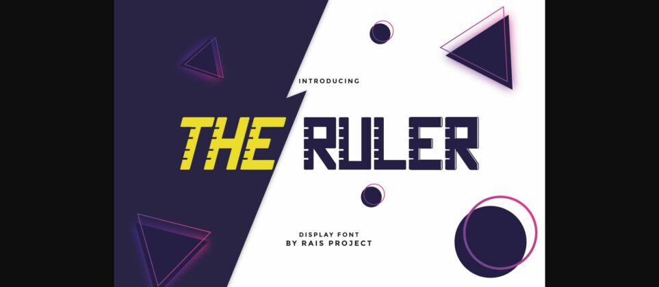The Ruler Font Poster 3