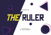 The Ruler Font Poster 1