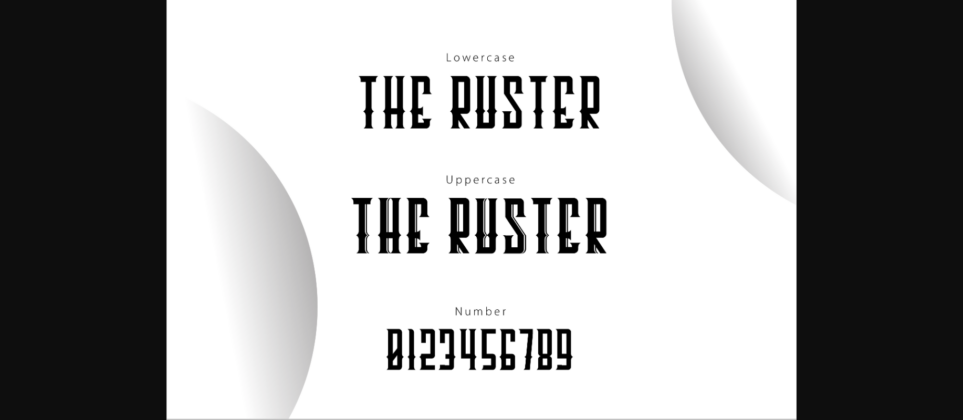 The Ruster Font Poster 4