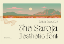 The Saroja Font Poster 1