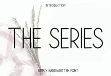 The Series Font Poster 1