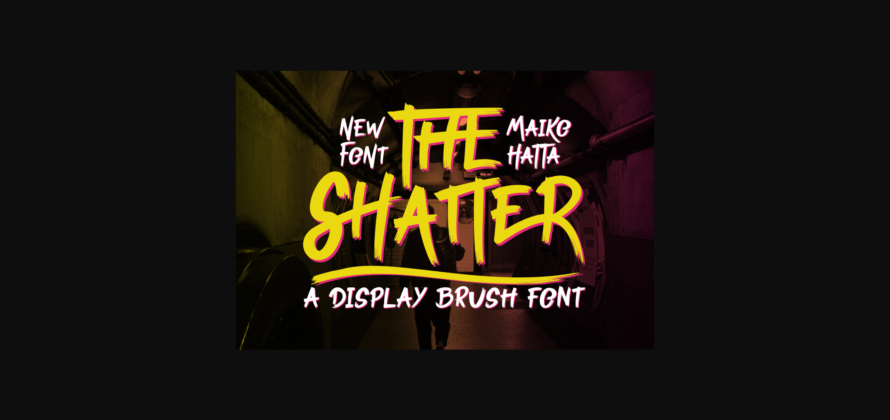 The Shatter Font Poster 3