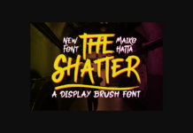 The Shatter Font Poster 1