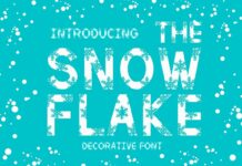 The Snowflake Font Poster 1