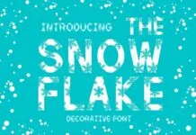 The Snowflake Font Poster 1