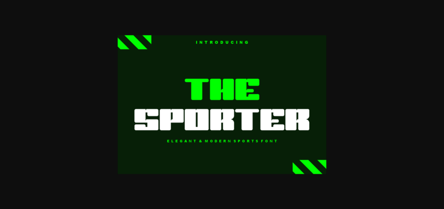 The Sporter Font Poster 3