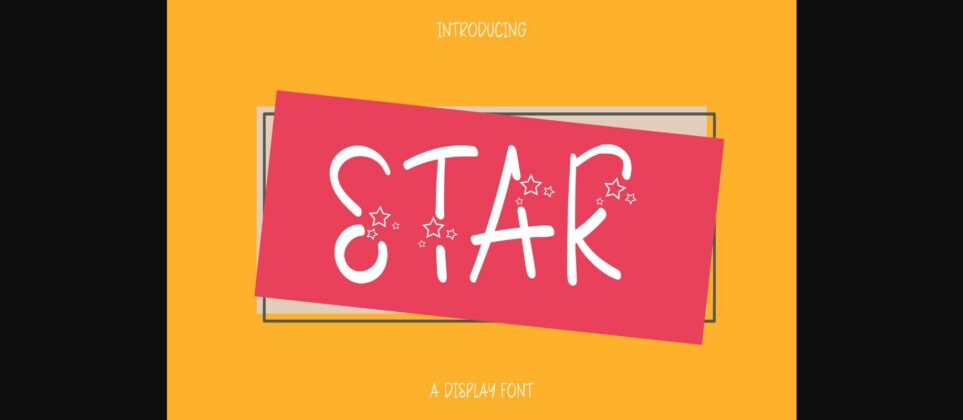 The Star Font Poster 3