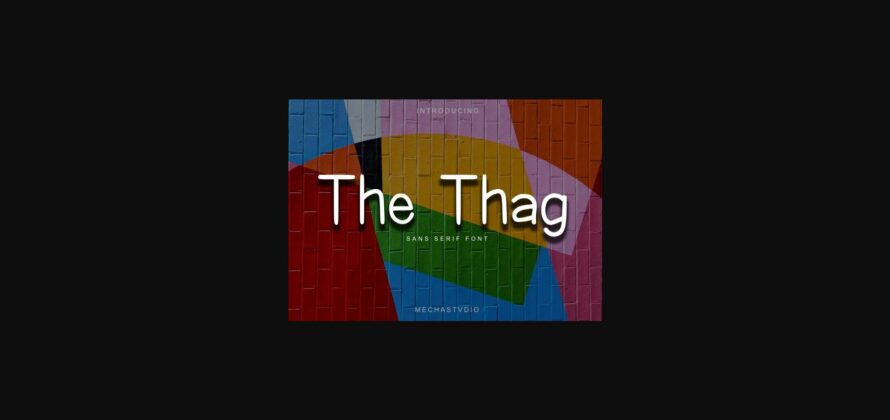 The Thag Font Poster 3