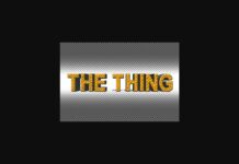 The Thing Font Poster 1