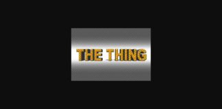 The Thing Font Poster 1