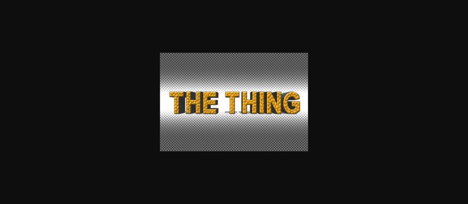 The Thing Font Poster 1