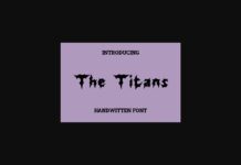 The Titans Font Poster 1