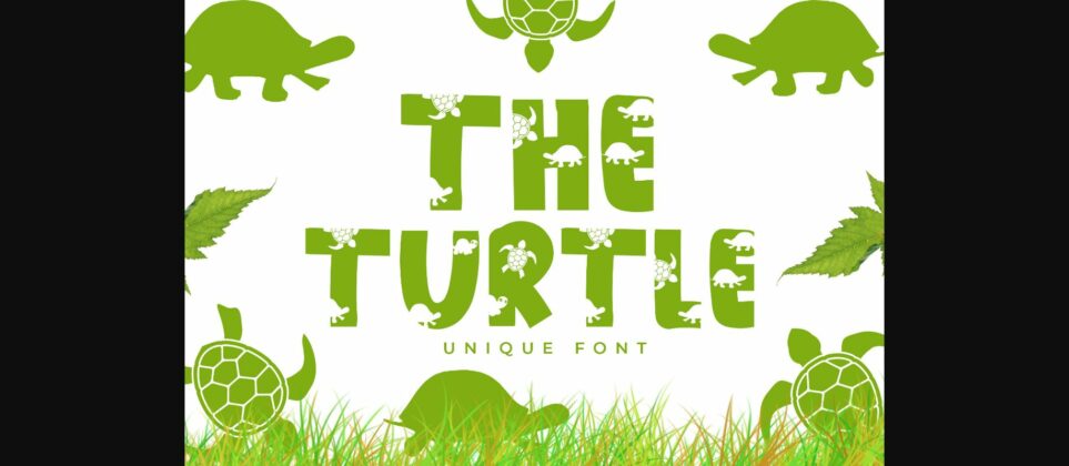 The Turtle Font Poster 3