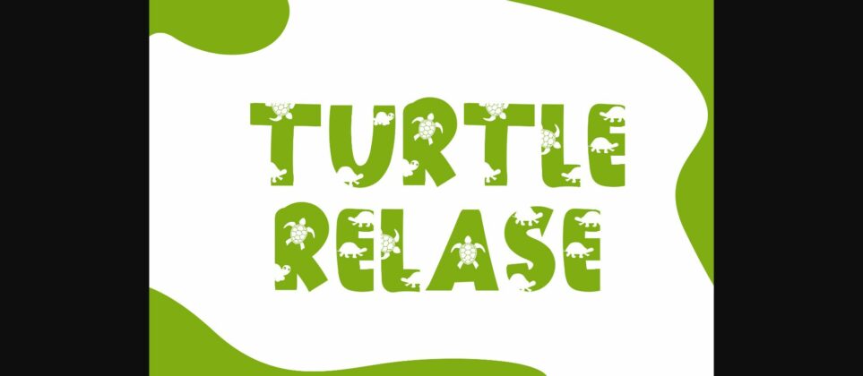 The Turtle Font Poster 4