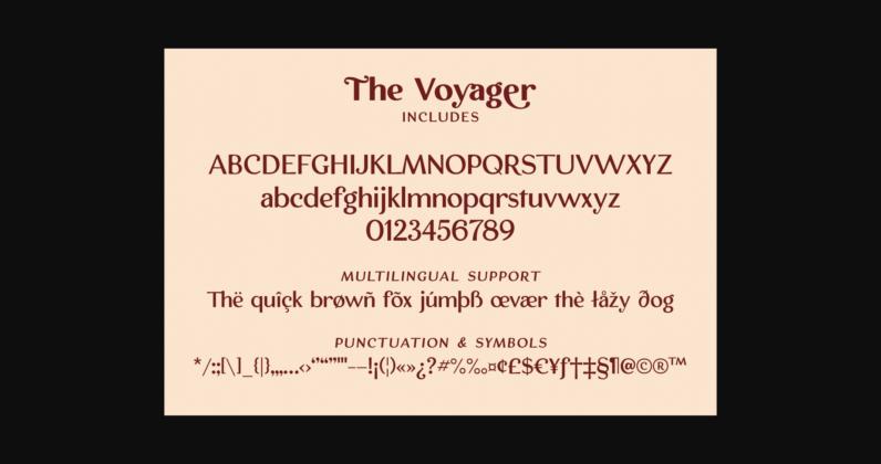 The Voyager Font Poster 4