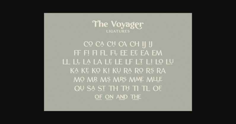 The Voyager Font Poster 5