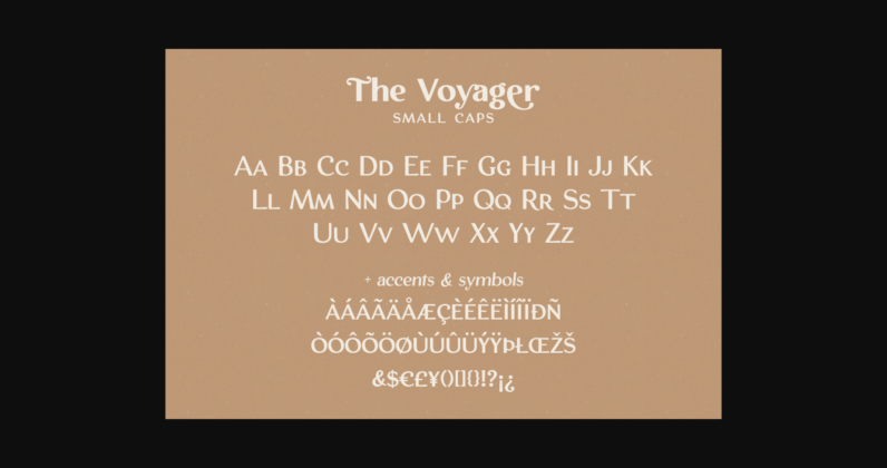 The Voyager Font Poster 6
