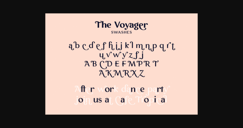 The Voyager Font Poster 7