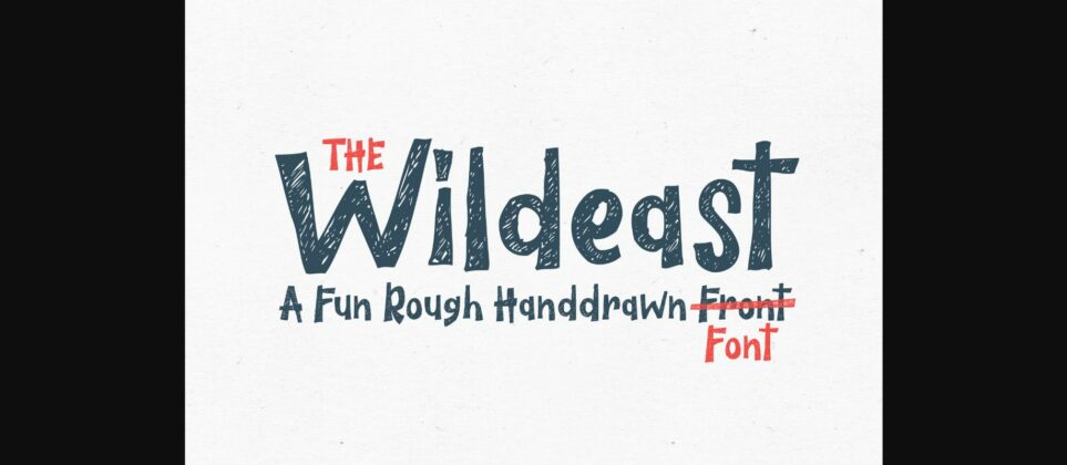 The Wildeast Font Poster 3