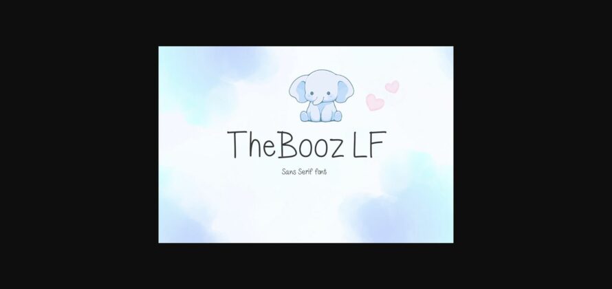 Thebooz Lf Font Poster 3