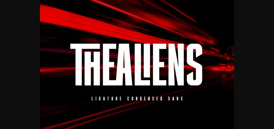 Thealiens Font Poster 3