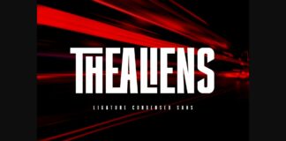 Thealiens Font Poster 1