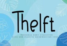 Thelft Font Poster 1