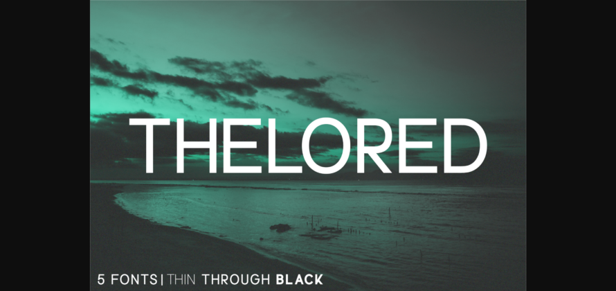 Thelored Font Poster 3