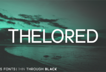 Thelored Font Poster 1